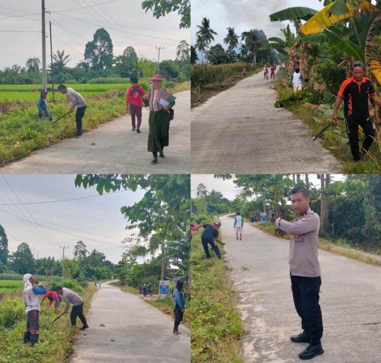 Wujudkan Desa Bersih, Warga Desa Muktitama Gelar Kerja Bakti