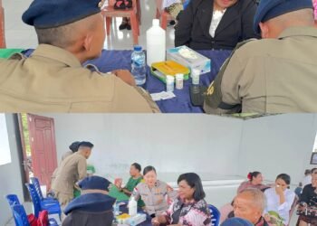 Sentuhan Damai di Mimika: Satgas Operasi Damai Cartenz Layani Kesehatan Jemaat Gereja