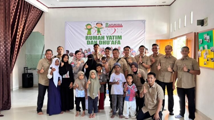 Maknai Ramadhan, Satgas Damai Cartenz 2026 Serahkan Santunan ke Rumah Yatim Dhuafa Baiturrosul
