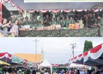 Sambut Idul Fitri 1447 H, Kodim 1710/Mimika Gelar Bazar Ramadhan