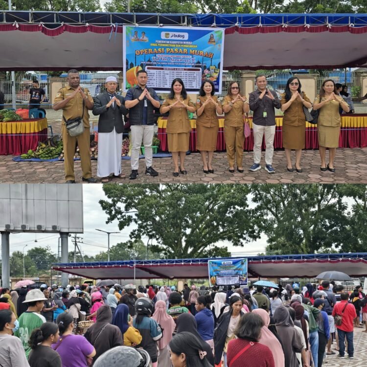 Jelang Lebaran, Disperindag Mimika Gelar Pasar Murah di Emeneme Yauware