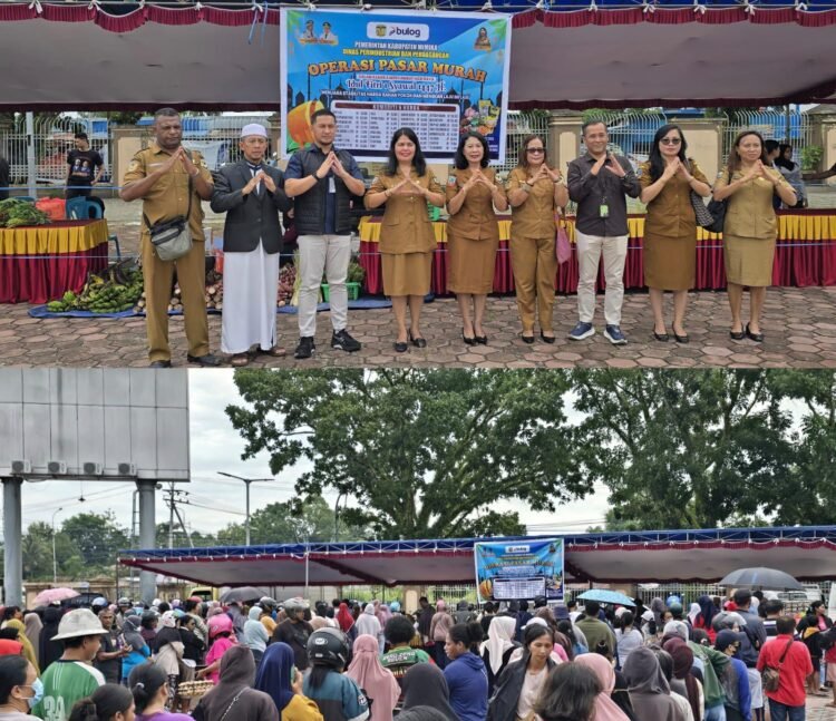 Jelang Lebaran, Disperindag Mimika Gelar Pasar Murah di Emeneme Yauware