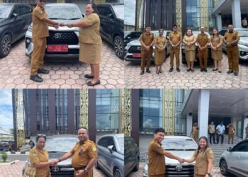 Taat Aturan, Sejumlah Pejabat BPKAD Serahkan Kendaraan Dinas Usai Roling Jabatan