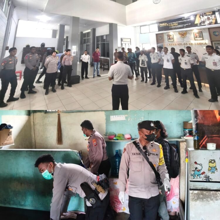 Peringati Hari Bhakti Pemasyarakatan ke-62, Lapas Kelas IIB Timika Gelar Razia dan Amankan Sejumlah Barang Bukti