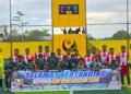 Pembukaan Kapolda Cup, SATP FC Bantai SMP Yosua FC Dengan Skor 12:0
