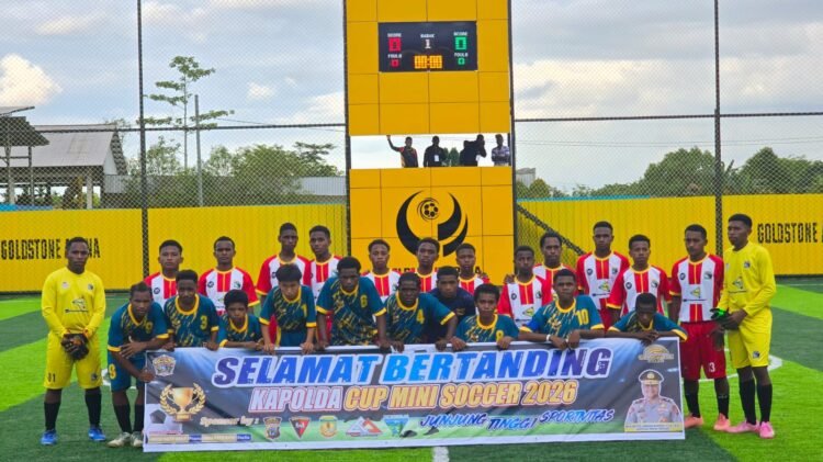 Pembukaan Kapolda Cup, SATP FC Bantai SMP Yosua FC Dengan Skor 12:0