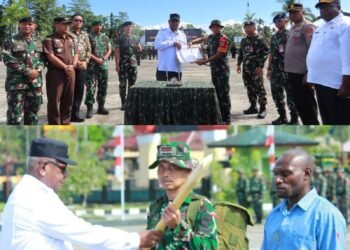 TMMD ke-128 Tahun 2026 Resmi Dibuka. Bupati Mimika : Pemkab Mimika Beri Dukungan Penuh