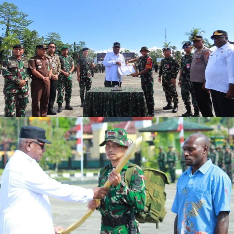 TMMD ke-128 Tahun 2026 Resmi Dibuka. Bupati Mimika : Pemkab Mimika Beri Dukungan Penuh