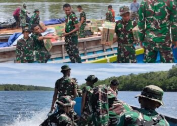 Ratusan Personel Satgas TMMD Ke-128 Berangkat Menuju Kampung Keakwa