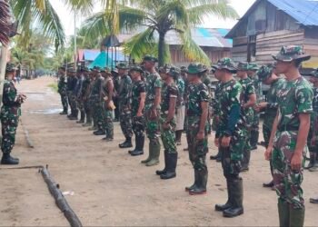 Awali Tugas dengan Apel Pagi, Satgas TMMD Siap Kerja Maksimal