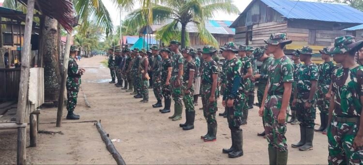 Awali Tugas dengan Apel Pagi, Satgas TMMD Siap Kerja Maksimal