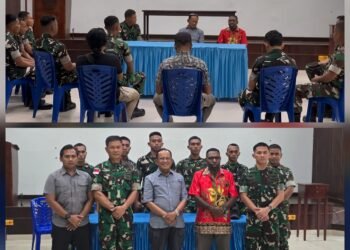 Pastor Amandus Bersama Kodim 1710/Mimika Sepakati Isu Intimidasi di Keuskupan Adalah Hoax