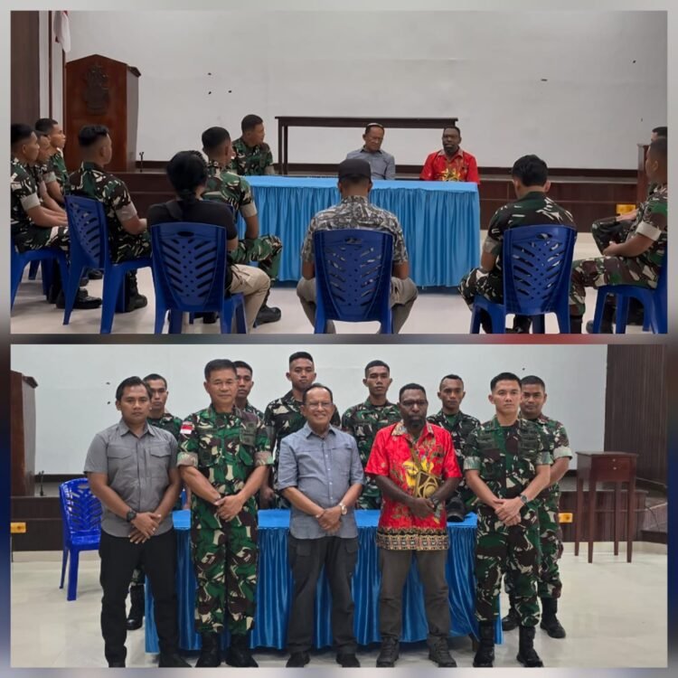 Pastor Amandus Bersama Kodim 1710/Mimika Sepakati Isu Intimidasi di Keuskupan Adalah Hoax