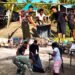 Satgas TMMD Bersama Warga Kerja Bakti Bersihkan Kampung