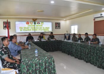 Tim Wasev Terima Paparan Satgas TMMD ke-128 Kodim 1710/Mimika