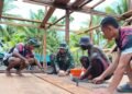 Seluruh Pemasangan Lantai Rampung, Progres Pembangunan Rumah TMMD Terus Dikebut