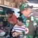 Tingkatkan Pelayanan Kesehatan Warga, Satgas TMMD Gelar Posyandu dan PMT di Kampung Keakwa