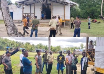 Satgas TMMD Tinjau dan Ukur Gereja Santo Klemens, Awali Rehab di Keakwa