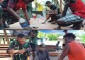 Semangat Gotong Royong Warnai Kekompakan Satgas TMMD dan Warga