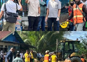 Gercep Atasi Banjir di Jalan Makarena Timika, Darwin Kurnia Rombe Turunkan Alat Berat Bersihkan Parit