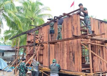 Minggu Ketiga TMMD ke-128 Kodim 1710/Mimika, Progres Pekerjaan Capai 60 Persen