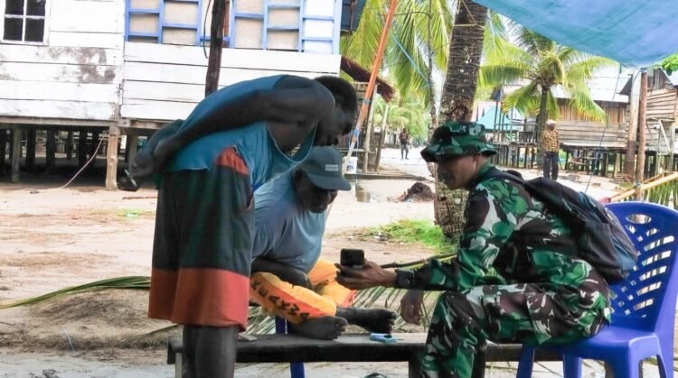 Satgas TMMD Jalin Silaturahmi dengan Warga di Lokasi Penugasan