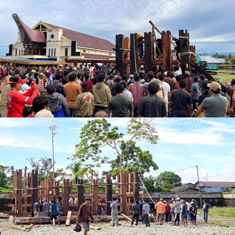 Jadi Simbol Persatuan di Tanah Rantau, Warga Toraja Mimika Dirikan Rumah Adat Tongkonan