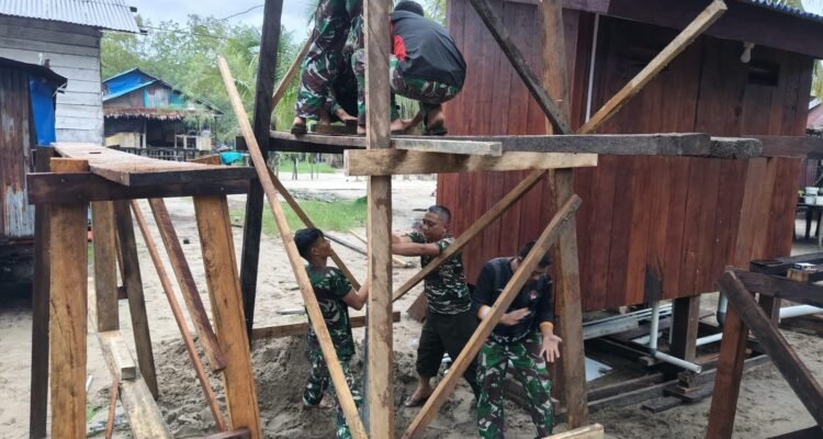Penuhi Kebutuhan Air Bersih Warga Keakwa,  Satgas TMMD Kodim 1710/Mimika Mulai Pengerjaan Sumur Bor
