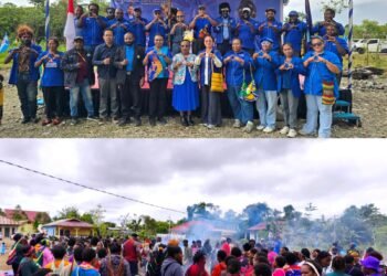 Jadi Plt Ketua DPC Partai Demokrat Mimika, Nalio Jangkup Gelar Syukuran Bakar Batu