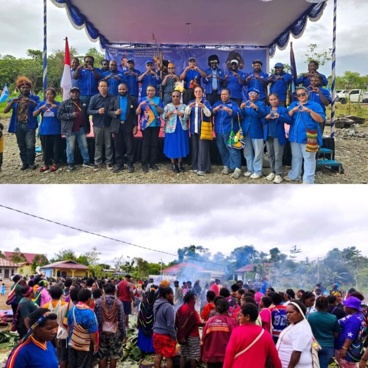 Jadi Plt Ketua DPC Partai Demokrat Mimika, Nalio Jangkup Gelar Syukuran Bakar Batu