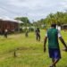 Semangat Gotong Royong, Satgas TMMD dan Warga Kampung Keakwa Bersihkan Lapangan