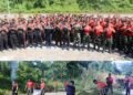 Aksi Jumat Bersih Wujud Kolaborasi Brimob Batalyon B Pelopor Bersama Yon TP/820 DAAI