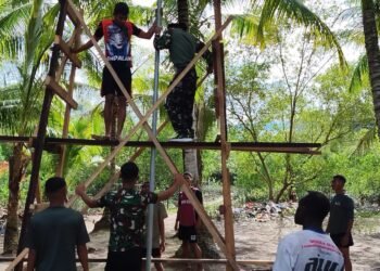 Satgas TMMD Kodim 1710/Mimika Mulai Pengerjaan Sumur Bor di RT 6 Kampung Keakwa