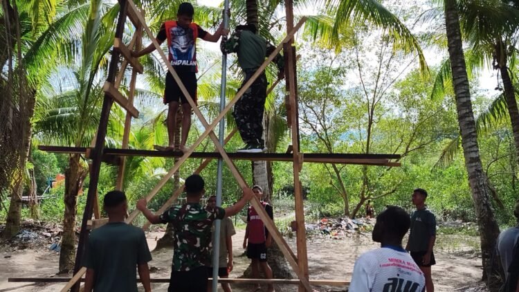 Satgas TMMD Kodim 1710/Mimika Mulai Pengerjaan Sumur Bor di RT 6 Kampung Keakwa