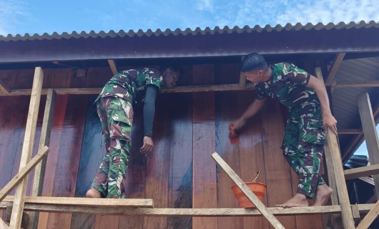 Rumah Nikodemus Awaiti Mulai Dicat, Progres Pembangunan Semakin Nyata