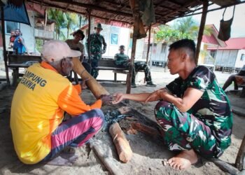 Melalui Komsos, Satgas TMMD Pererat Kebersamaan dengan Masyarakat