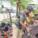 Gotong Royong Jadi Kekuatan Utama Satgas TMMD di Kampung Keakwa