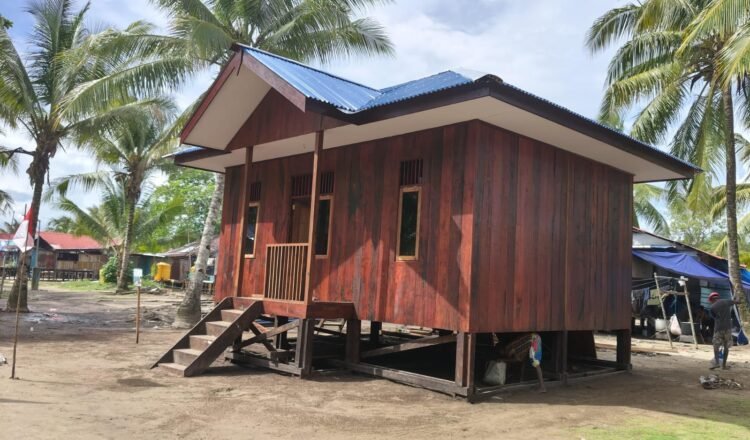 Lima Rumah Program TMMD di Kampung Keakwa Rampung dan Siap Digunakan