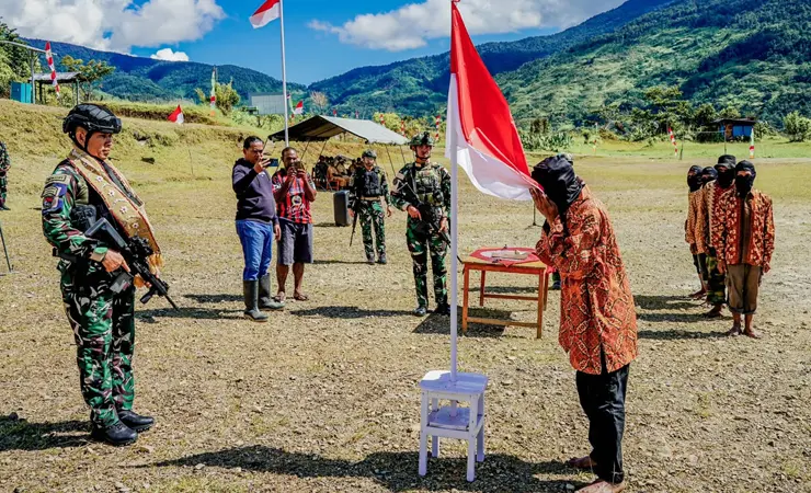 Delapan Anggota TPNPB-OPM di Kiwirok Ikrar Setia Kepada NKRI