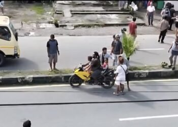 Diduga Dipicu Aksi Pemalakan, Keributan Pecah di Depan Pasar Minggu Timika