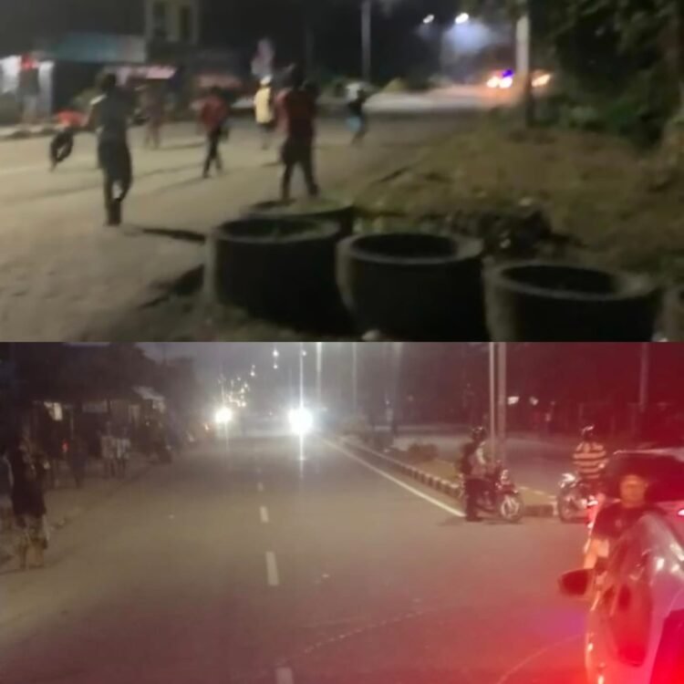 Diduga Dipicu Utang di Kios, Dua Kelompok Pemuda Bentrok dan Saling Lempar Batu di SP II Timika