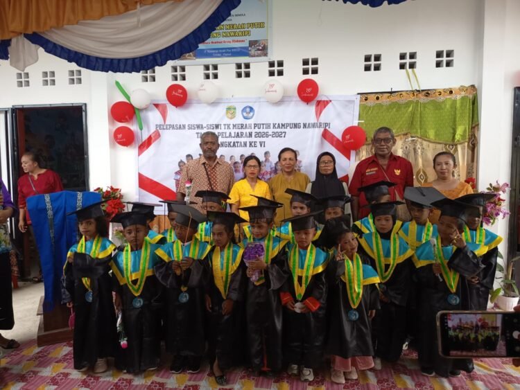 Gratis dan Penuh Harapan, PAUD-TK Merah Putih Nawaripi Lepas 19 Murid ke Jenjang SD