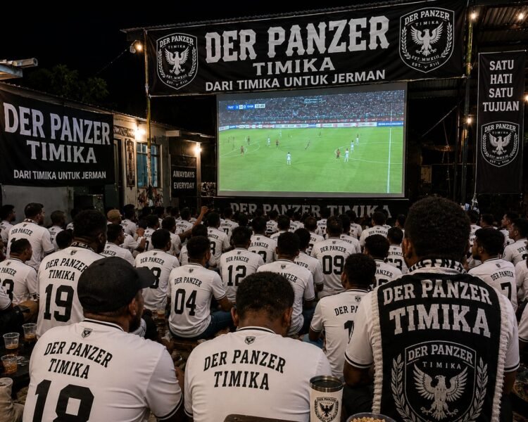 Sambut Laga Perdana Jerman, Der Panzer Timika Gelar Nobar Dengan Beragam Hiburan