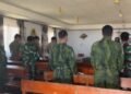 Patroli Satgas Damai Cartenz Amankan Ibadah Jemaat di Sinak
