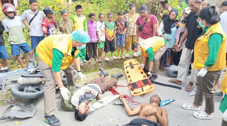 Dibawah Pengaruh Miras, Pemuda Tabrak Warga di SP2 Timika Jaya