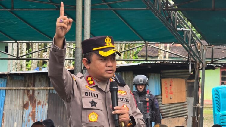 Kapolres Mimika Ajak Warga Akhiri Konflik Kwamki Narama: “Cukup Sudah, Jangan Ada Lagi Perang”