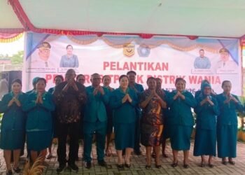 Pengurus TP-PKK Distrik Wania Resmi Dilantik, Diminta Jadi Garda Terdepan Bangun Kesejahteraan Keluarga