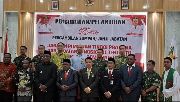 Bupati Mimika Lantik Dwi Cholifa Jabat Kepala Inspektorat, Pengisian Jabatan Kini Harus Lewati Persetujuan Berjenjang