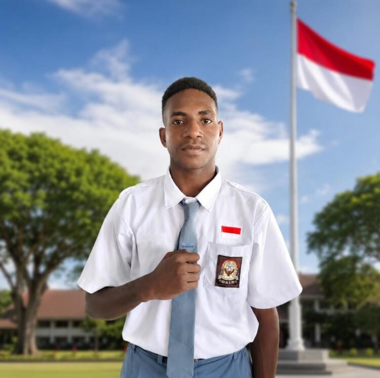 Jatuh di Pantohir, Nikolaus Timakonama Gagal ke Paskibraka Nasional, Tetap Wakili Mimika di Tingkat Provinsi