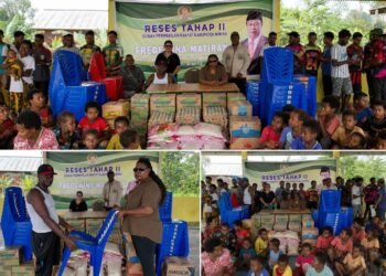 Reses Tahap II di Kampung Mioko, Fredewina Matirani Serahkan Kursi untuk Gereja, Siap Kawal Aspirasi Warga